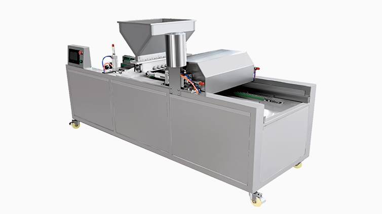 Single row cake forming machine