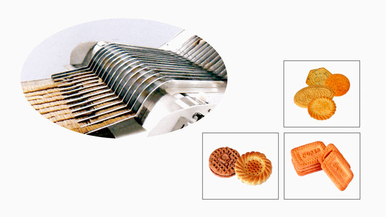 Biscuit stacking machine