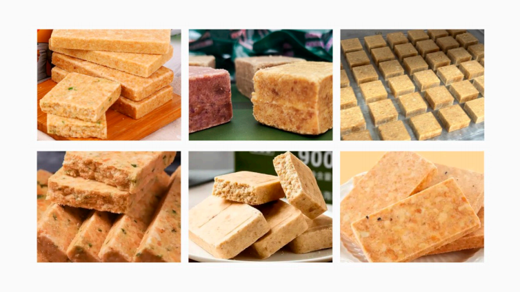 Compressed biscuit machine